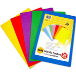 MARBIG MANILLA FOLDER FOOLSCAP ASSORTED PACK 20