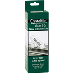 CRYSTALFILE INDICATOR TABS CLEAR BOX 50