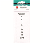 CRYSTALFILE INDICATOR TAB INSERTS AZ WHITE PACK 60