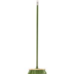 CLEANLINK OUTDOOR METAL HANDLE BROOM 1200MM GREEN