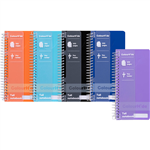 COLOURHIDE TALL NOTEBOOK 200 PAGES 79 X 164MM ASSORTED