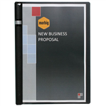 MARBIG SPINE CLAMP FILE A4 BLACK