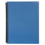 MARBIG DISPLAY BOOK REFILLABLE 20 POCKET A4 BLUE