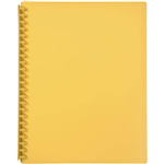 MARBIG DISPLAY BOOK REFILLABLE 20 POCKET A4 YELLOW