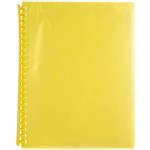 MARBIG DISPLAY BOOK REFILLABLE 20 POCKET A4 SUMMER YELLOW