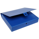 MARBIG BOX FILE BUTTON CLOSURE 60MM A4 BLUE
