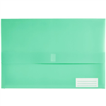 MARBIG POLYPICK DOCUMENT WALLET FOOLSCAP TEAL