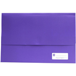 MARBIG POLYPICK DOCUMENT WALLET FOOLSCAP PURPLE