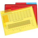 MARBIG LETTER FILE WITH SECURE FLAP AND TAB A4 CLEAR PACK 3
