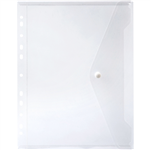 MARBIG BINDER POCKET BUTTON CLOSURE A4 CLEAR
