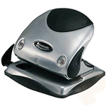 REXEL 2 HOLE PUNCH CLAM 15 SHEET SILVER  BLACK