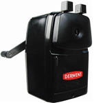 DERWENT SUPER POINT MANUAL DESK PENCIL SHARPENER 1HOLE BLACK