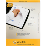 MARBIG PROFESSIONAL SERIES VIEWTAB DIVIDER PP 10TAB A4 CLEAR