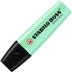 STABILO BOSS HIGHLIGHTER CHISEL PASTEL HINT OF MINT