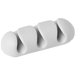 DURABLE CAVOLINE SELF ADHESIVE CABLE MANAGEMENT CLIPS 3 CABLES GREY PACK 2