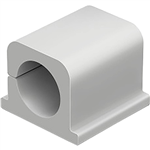 DURABLE CAVOLINE SELF ADHESIVE CABLE MANAGEMENT CLIPS 2 LARGE CABLES GREY PACK 4