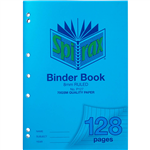 SPIRAX P127 BINDER BOOK 8MM RULED 70GSM 128 PAGE A4