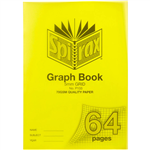 SPIRAX P133 GRAPH BOOK 5MM GRID 64 PAGE A4 YELLOW