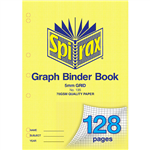 SPIRAX 135 GRAPH BINDER BOOK 5MM 128 PAGE A4