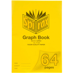 SPIRAX P136 GRAPH BOOK 8MM GRID 64 PAGE A4 YELLOW