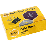 MARBIG FOLDBACK CLIP 50MM BOX 12