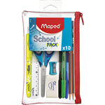 MAPED SCHOOL PACK TRANSPARENT PACK 10