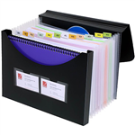 MARBIG EXPANDING FILE WITH STORAGE BOX A4 BLACK