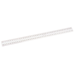 MARBIG RULER METRIC 400MM CLEAR