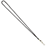 REXEL ID LADYARD CORD STYLE SWIVEL CLIP BLACK PACK 10