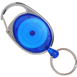 REXEL ID RETRACTABLE SNAP LOCK KEY HOLDER REEL BLUE
