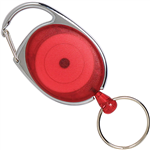 REXEL ID RETRACTABLE SNAP LOCK KEY HOLDER REEL RED