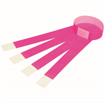 REXEL ID SERIAL NUMBER WRISTBANDS FLUORO PINK PACK 100