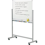 QUARTET PENRITE SLIMLINE PORCELAIN MOBILE WHITEBOARD 1200 X 900MM
