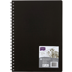 DERWENT ACADEMY VISUAL ART DIARY PORTRAIT 120 PAGE A4 BLACK