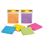 POSTIT 4490SSMX SUPER STICKY NOTES 90 SHEETS PER PAD 101 X 101MM ASSORTED NEON AND ULTRA