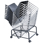 STEELCO ADAM CHAIR TROLLEY BLACK
