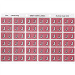 AVERY 43310 LATERAL FILE LABEL SIDE TAB COLOUR CODE J 25 X 38MM MAUVE PACK 180