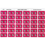 AVERY 43314 LATERAL FILE LABEL SIDE TAB COLOUR CODE N 25 X 38MM MAGENTA PACK 180