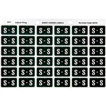 AVERY 43319 LATERAL FILE LABEL SIDE TAB COLOUR CODE S 25 X 38MM DARK GREEN PACK 180