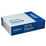 AVERY 44009B TUBECLIP BLUE BOX 100