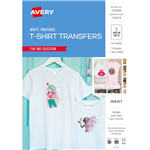 AVERY 70580 C9414 INSPIRED TSHIRT TRANSFER A4 WHITE PACK 5