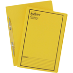 AVERY 85404 SPIRAL SPRING ACTION FILE FOOLSCAP YELLOW
