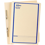 AVERY 86524 SPIRAL SPRING ACTION FILE FOOLSCAP BLUE ON BUFF
