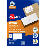 AVERY 936082 J8160 QUICK PEEL ADDRESS AND SHIPPING LABEL SURE FEED INKJET 21UP WHITE PACK 25