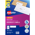 AVERY 936060 J8156 QUICK PEEL ADDRESS LABEL WITH SURE FEED INKJET 45UP WHITE PACK 25