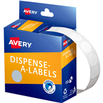 AVERY 937200 ROUND LABEL DISPENSER 14MM WHITE BOX 1200