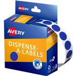 AVERY 937236 ROUND LABEL DISPENSER 14MM BLUE BOX 1050