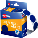 AVERY 937244 ROUND LABEL DISPENSER 24MM BLUE BOX 500