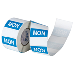 AVERY 937336 REMOVABLE DAY LABEL MONDAY 40 X 40MM BLUEWHITE BOX 500