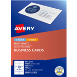AVERY 959026 L7415 QUICK CLEAN BUSINESS CARD 150GSM 90 X 52MM MATTE WHITE PACK 1000